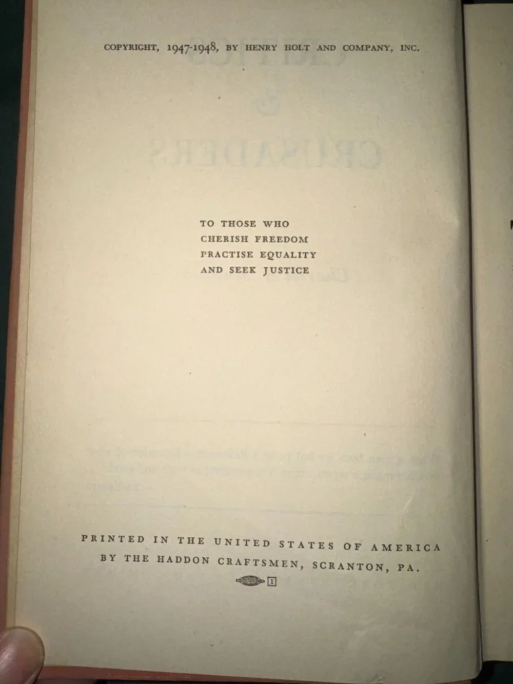 Critics & Crusaders by Charles A. Madison (1948, Hardcover)